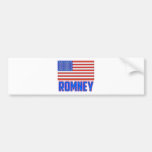 American Flag Glossy Romeny Bumper Stickers