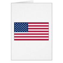 American Flag	Greeting Card