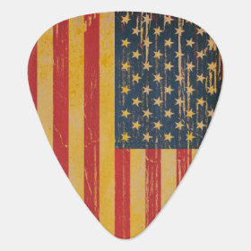 American Flag Grunge Guitar Picks Pick