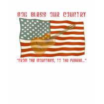 American Flag Guitar T-shirt by Country_Homestead American Flag Guitar T-shirt