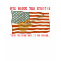 American Flag Guitar T-shirt