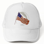 american flag mesh hat