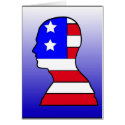 American Flag Head cards by harveysart American Flag Head cards