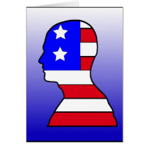 American Flag Head cards by harveysart American Flag Head cards