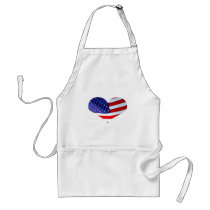 American Flag Heart Apron by thehatch American Flag Heart Apron