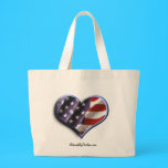 American Flag Heart bags