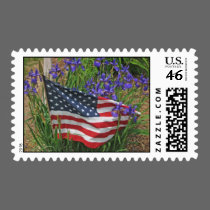 American Flag in Iris's postage by lorale American Flag in Iris's postage
