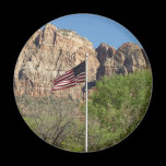 American Flag in Zion National Park Magnet