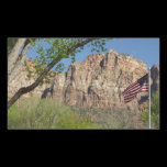 American Flag in Zion National Park Sticker