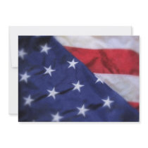 American Flag invitations