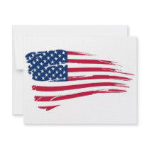 American Flag invitations