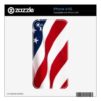 American Flag iphone 4/4S skin musicskins_skin