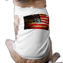 American Flag Items Pet Tee Shirt