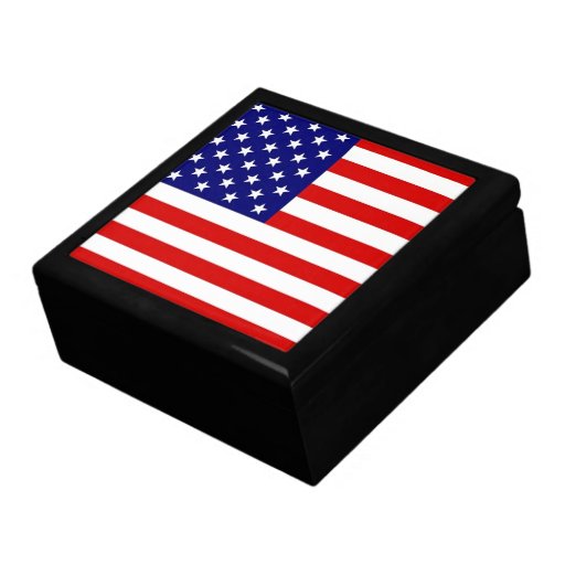 American Flag Keepsake Box Zazzle