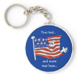 American Flag Key Chain To Customize