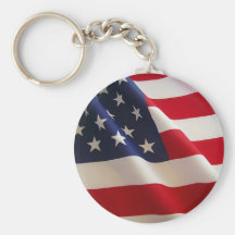 American Flag Keychain