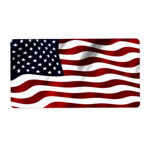 American Flag Label | Zazzle