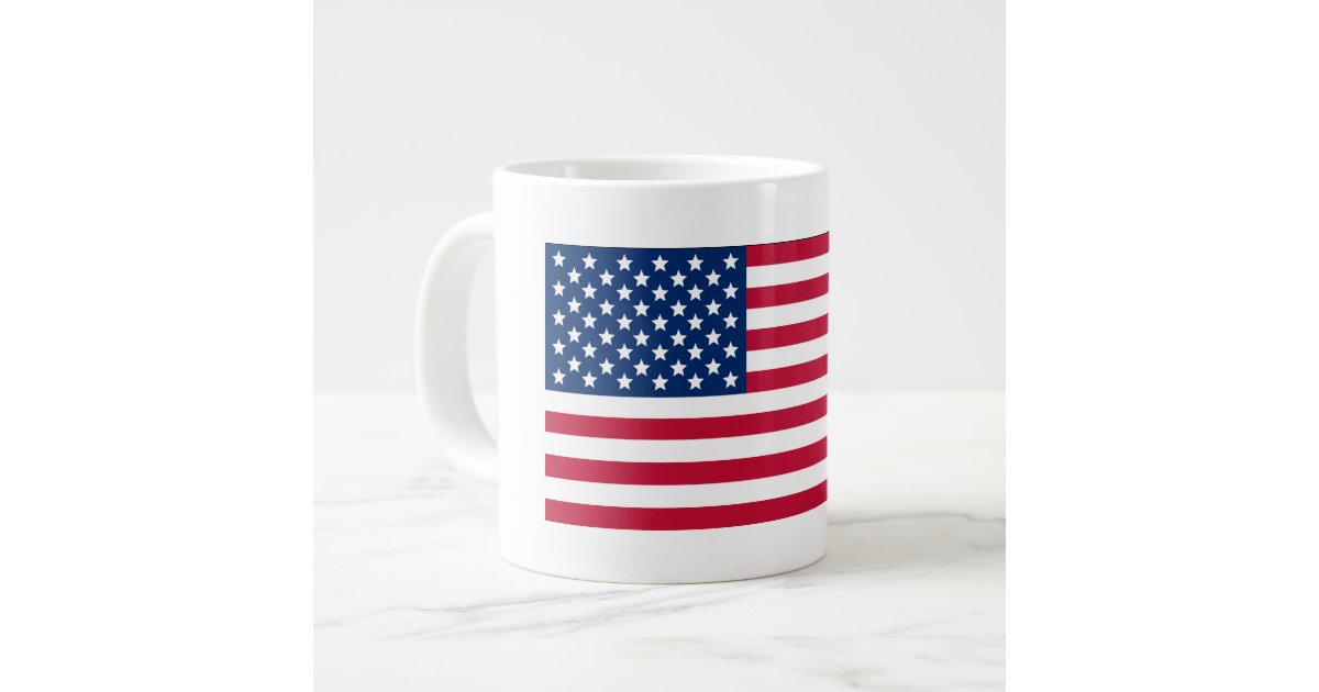 American Flag Large Coffee Mug Zazzle 9897