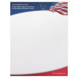 American Flag Letterhead