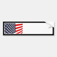 American Flag Light Display Bumper Stickers