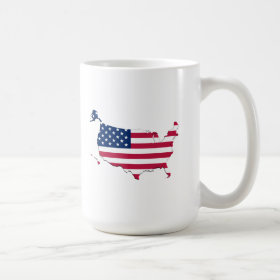 American Flag-Map Mug