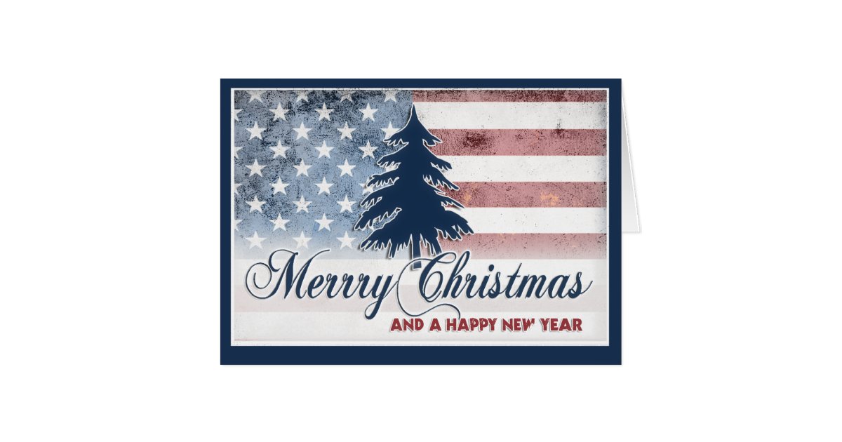 american flag merry christmas card zazzle office party invites