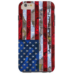 American Flag Monogram Plus Tough iPhone 6 Plus Case