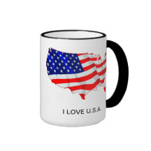AMERICAN FLAG MUG