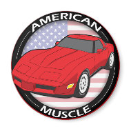 American Flag Muscle magnet