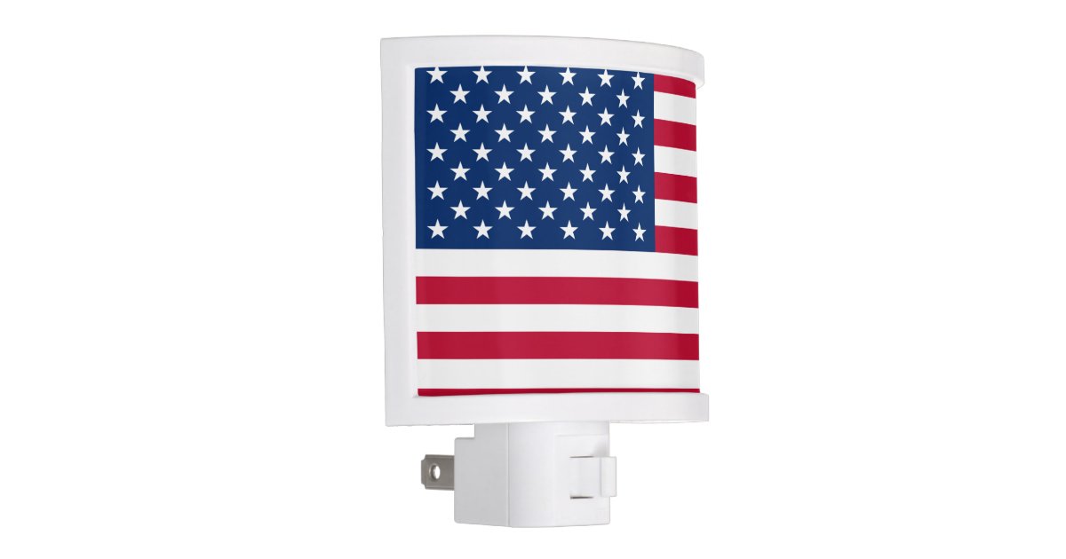 American Flag Night Light Zazzle