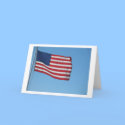 American Flag Notecard