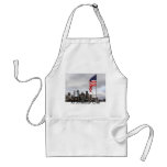 American Flag over Seattle Aprons