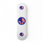American Flag Peace Skateboard