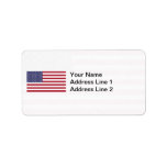American Flag Personalized Address Labels