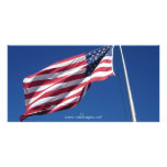 American Flag Photo Card