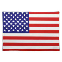 American flag place mats