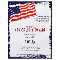 American Flag Popsicle Stick Folkart Personalized Flyer