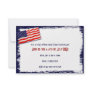 American Flag Popsicle Stick Folkart Invitation