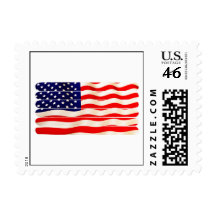 American Flag Popsicle Stick Folkart Stamps