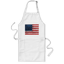 American Flag Portrait BBQ Apron