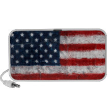 American Flag Portrait Doodle Mini-Speaker