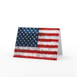 American Flag Portrait Greeting Card