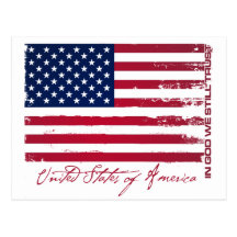 American Flag Post Card