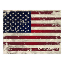 American Flag Post Card