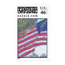AMERICAN FLAG POSTAGE STAMP