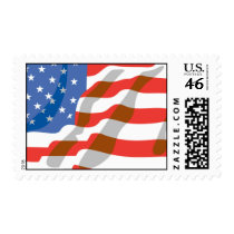 American flag postage