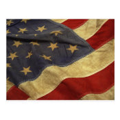 American Flag Postcard