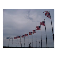 American Flag Postcard