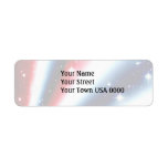 american flag pride sparkle burst return address labels