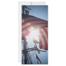 American flag rack card design